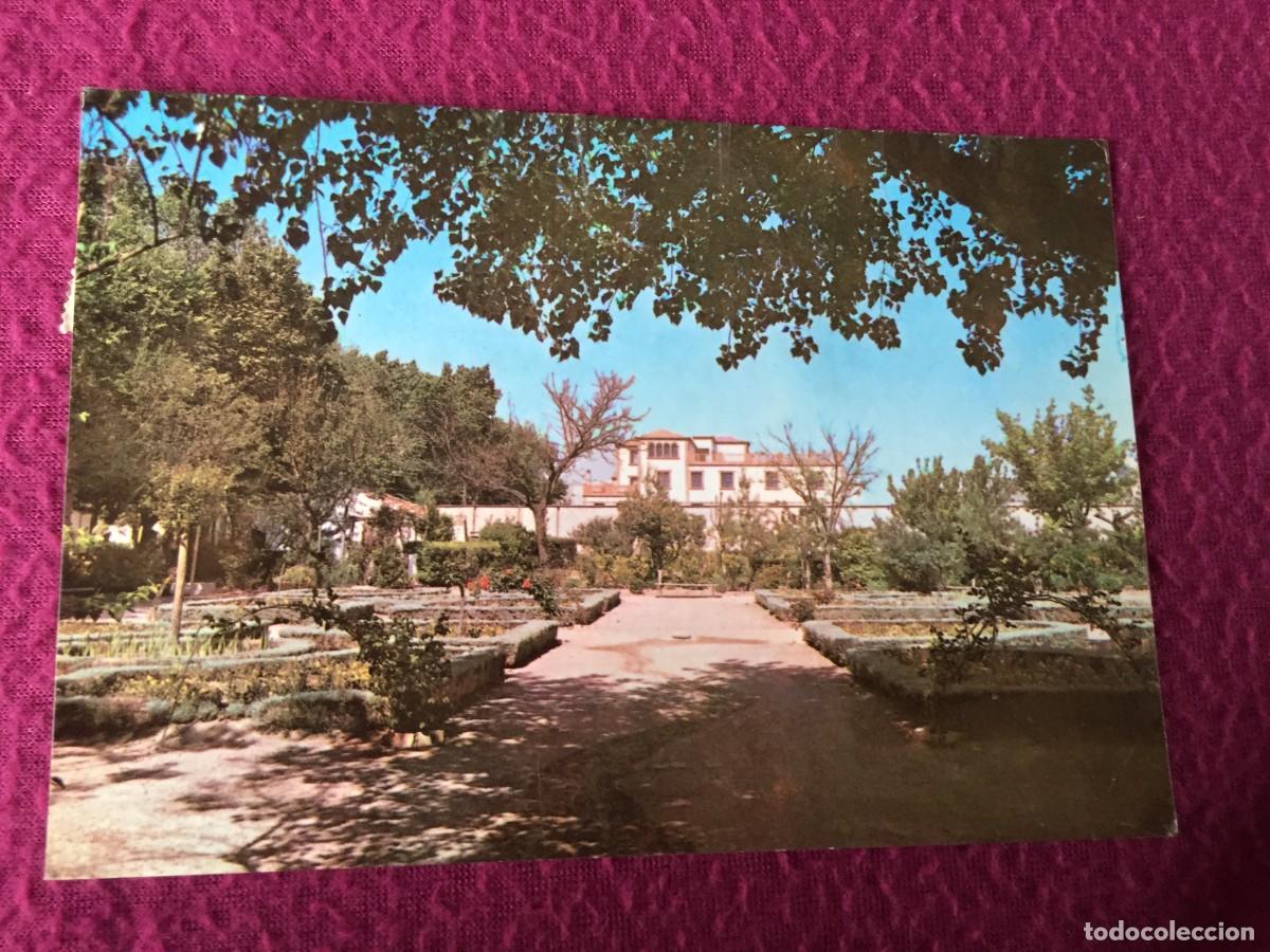 Postales: POSTAL QUINTANAR DE LA ORDEN (TOLEDO) - PARQUE AL FONDO RESIDENCIA ASILO - A&Ntilde;OS 60