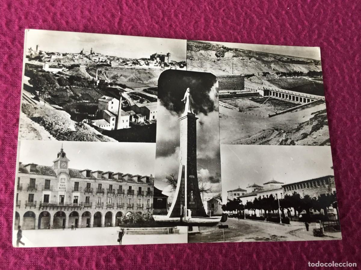 Postales: TARJETA POSTAL DE OCA&Ntilde;A. TOLEDO. VISTA GENERAL. PUENTE GRANDE. PLAZA MAYOR. PASEO. SAGRADO CORAZON