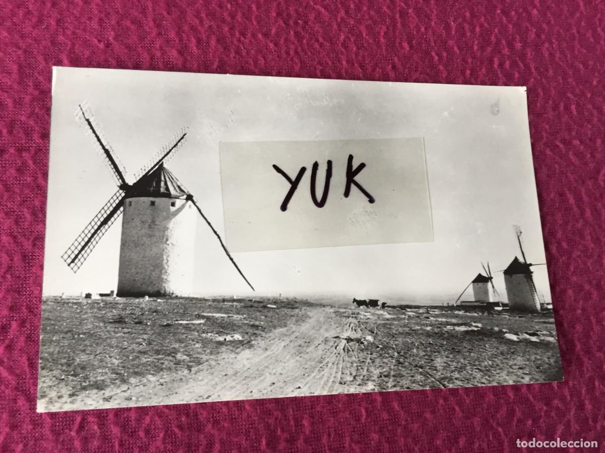 Postales: POSTAL DE PAISAJES MANCHEGOS - MOLINOS DE VIENTO DE CAMPO CRIPTANA A&Ntilde;OS 50