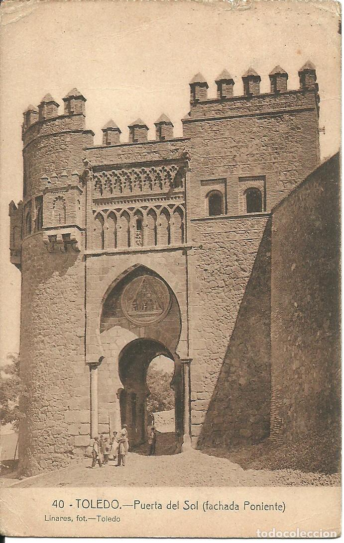 Postales: Toledo - Puerta del Sol - Fachada Poniente - Ed. Linares Fot.