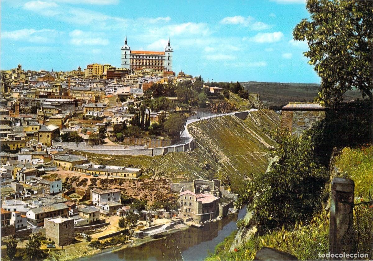 Postales: Postal de la Vista Parcial de Toledo y el Alc&aacute;zar