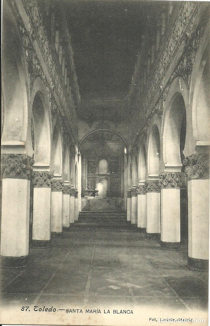 Postales: Toledo - Santa Maria la Blanca - Ed. Fot. Lacoste