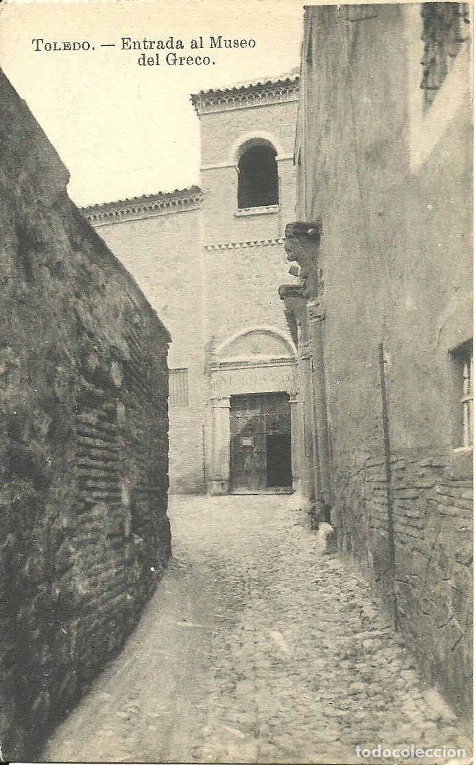 Postales: Toledo - Entrada al Museo del Greco - Ed. Fot. J. Roig