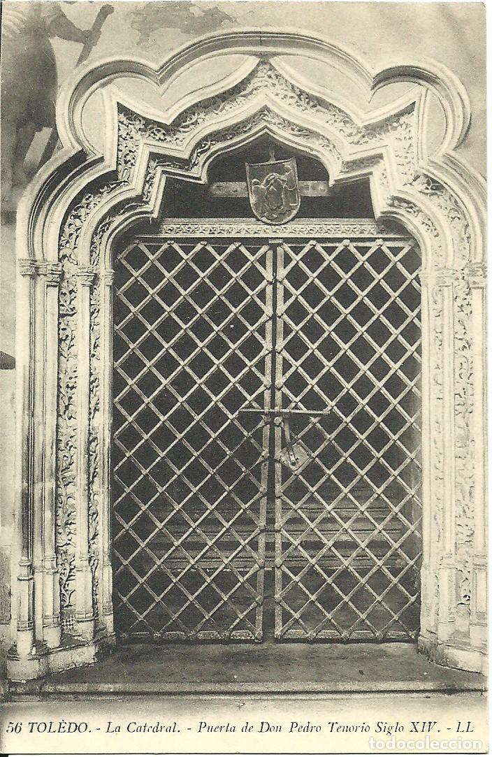 Postales: Toledo - Catedral - Puerta de Don Pedro Tenorio - Ed. L.L.