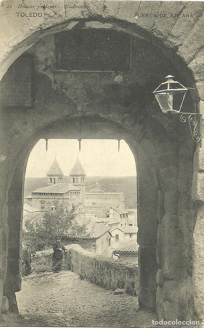 Postales: Toledo - Puerta de Ajilana - Ed. Hauser y Menet