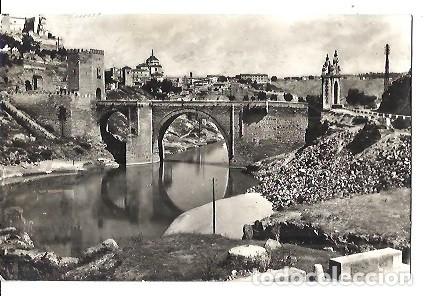 Postales: ANTIGUA POSTAL 12 TOLEDO PUENTE DE ALCANTARA HELIOTIPIA ARTISTICA 1959