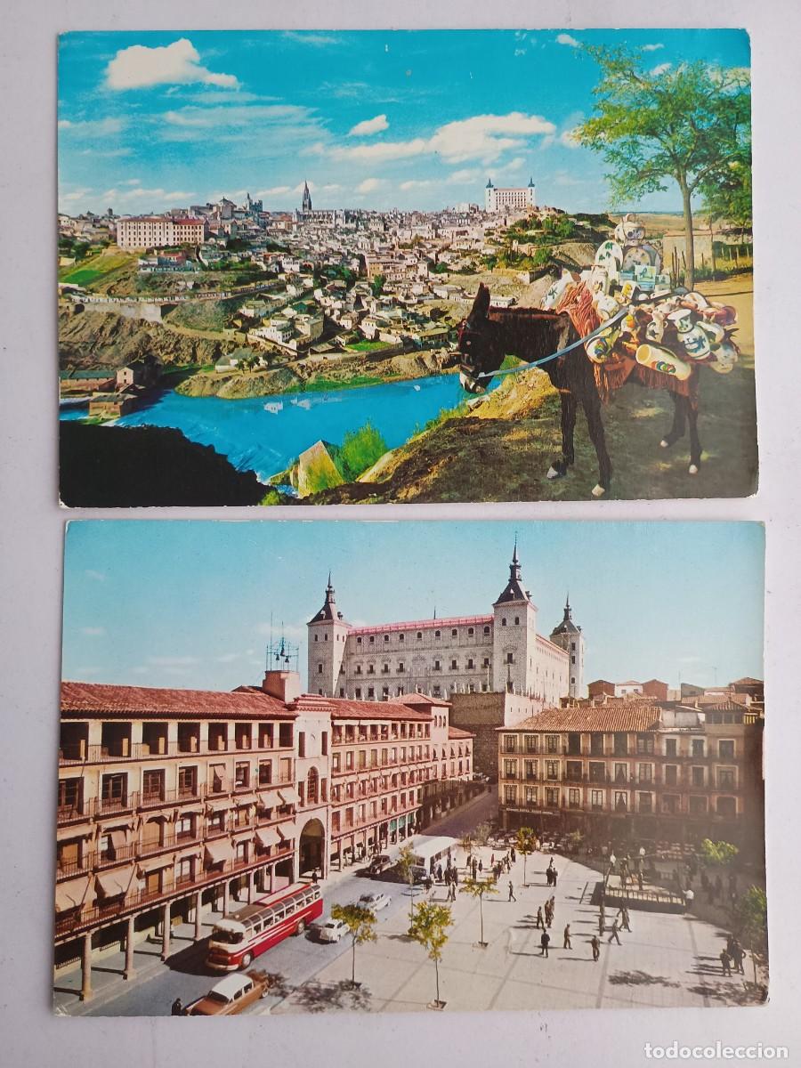 Postales: 2 POSTALES TOLEDO A&Ntilde;OS 60 SIN CIRCULAR