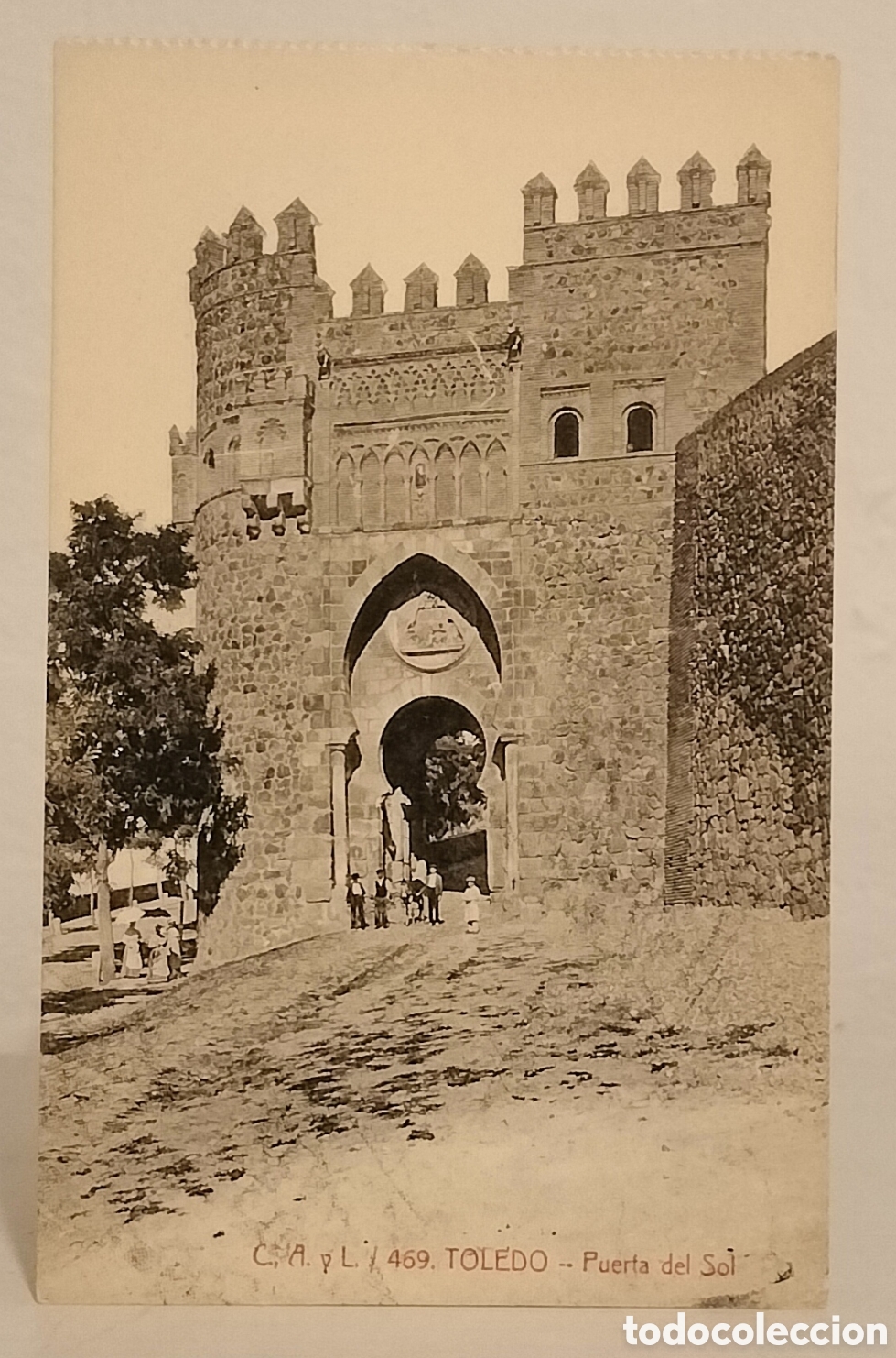 Postales: Toledo, puerta del Sol