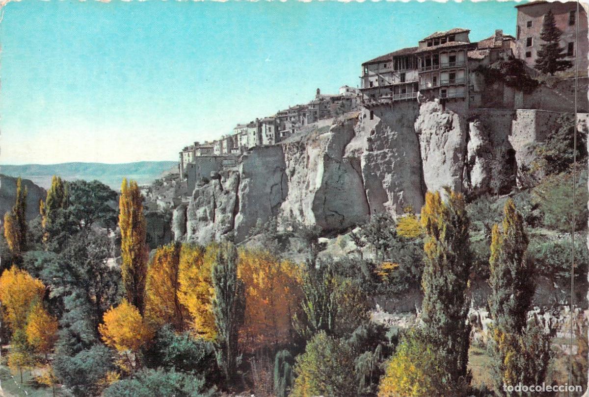 Postales: Postal de las Casas Colgadas y Hoz del Hu&eacute;car en Cuenca, Espa&ntilde;a