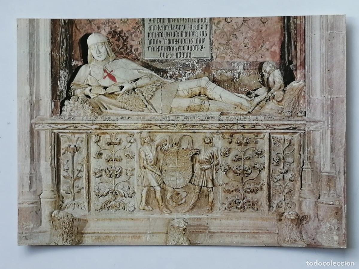 Postales: POSTAL 18334 NUEVA-VISTABELLA 4 SIG&Uuml;ENZA GUADALAJARA CATEDRAL SEPULCRO DE EL DONCEL &ndash;TINTATEXTO AZUL