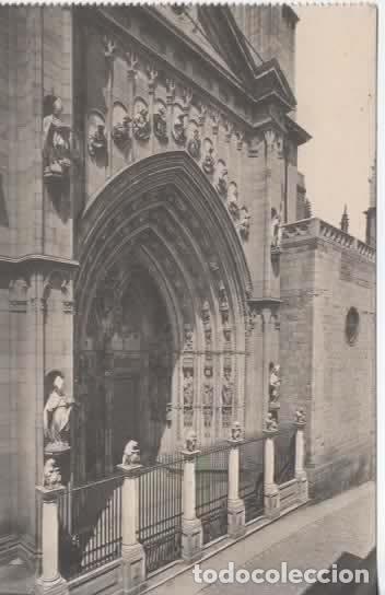 Postales: TOLEDO SIN ESCRIBIR CATEDRAL PUERTA DE LOS LEONES