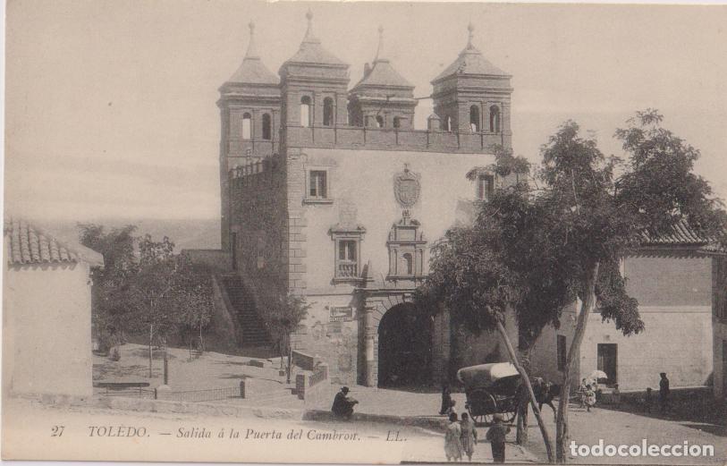 Postales: TOLEDO, SALIDA A LA PUERTA DEL CAMBRON - LL N&ordm;27 - S/C