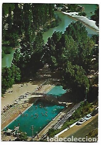Postales: PISCINA MUNICIPAL Y PLAYA EN EL RIO JUCAR.- CUENCA