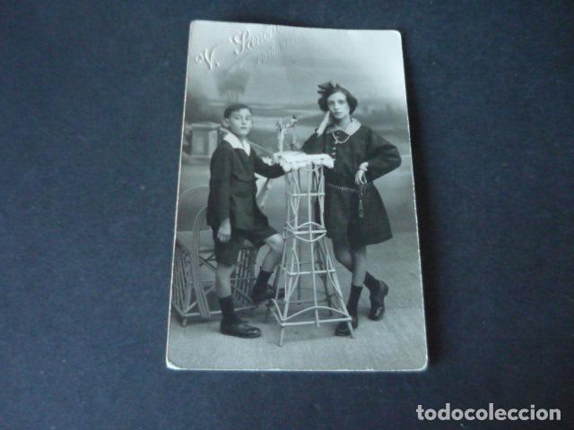 Postales: CAMPO DE CRIPTANA CIUDAD REAL RETRATO DE NI&Ntilde;OS POSTAL FOTOGRAFICA V. SANCHEZ FOTOGRAFO