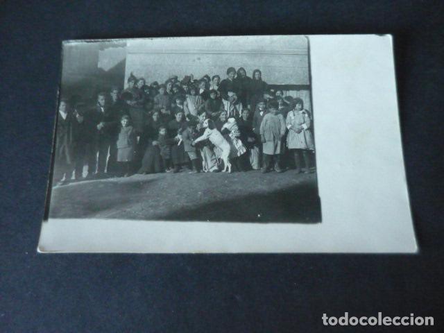 Postales: TOMELLOSO CIUDAD REAL GRUPO EN CALLE CON PERRO POSTAL FOTOGRAFICA