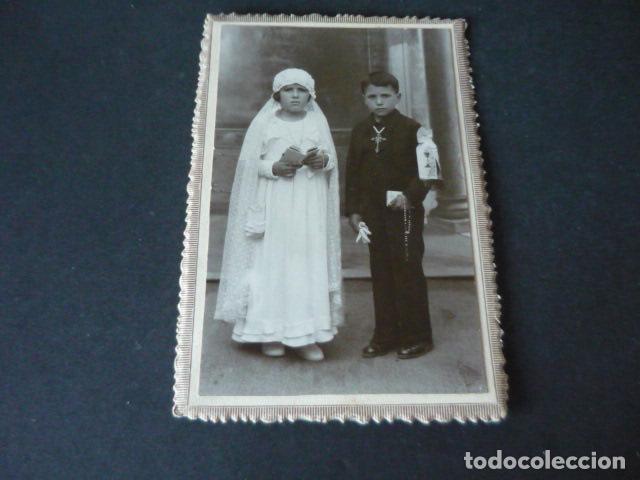 Postales: TOMELLOSO CIUDAD RERAL RETRATO NI&Ntilde;OS PRIMERA COMUNION ASENSIO FOTOGRAFO TARJETA POSTAL