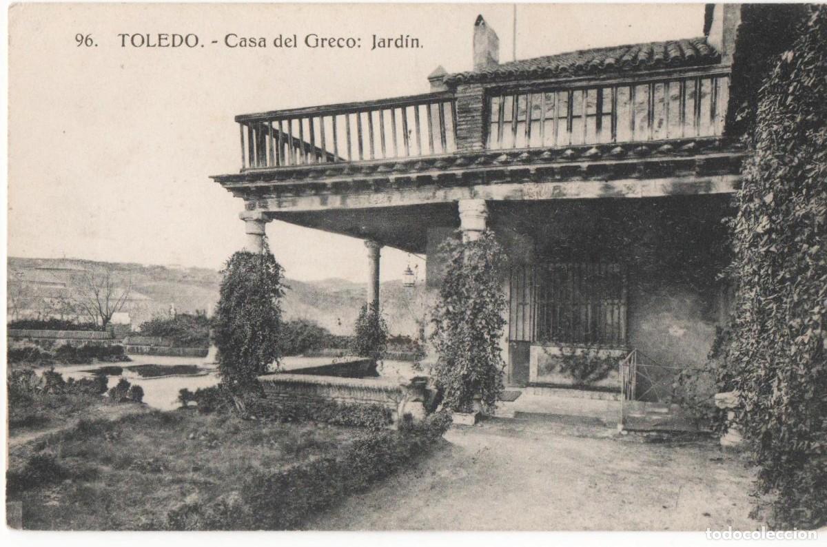 Postales: Principios del siglo XX- Toledo-Casa del Greco-circulada-