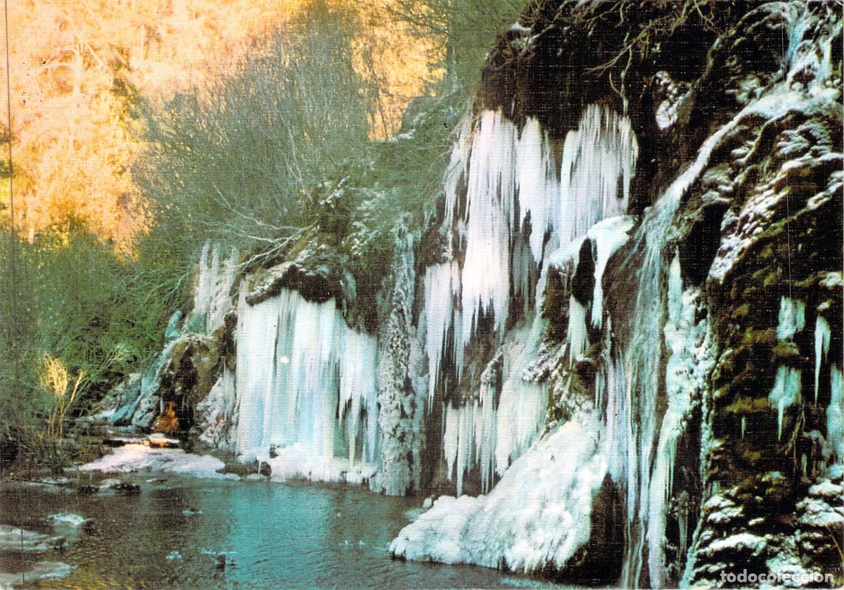 Postales: Postal Nacimiento del R&iacute;o Cuervo Cuenca Cascada Helada