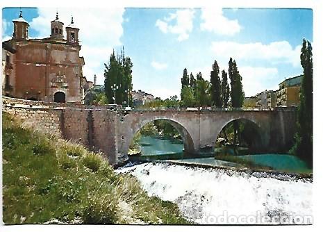 Postales: RIO JUCAR, IGLESIA Y PUENTE DE SAN ANTON.- CUENCA
