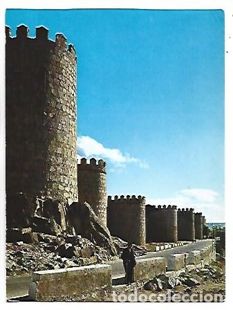 Postales: MURALLAS.- PUBLICIDAD, (PASTELERIA MU&Ntilde;OZ , YEMAS DE AVILA).- AVILA