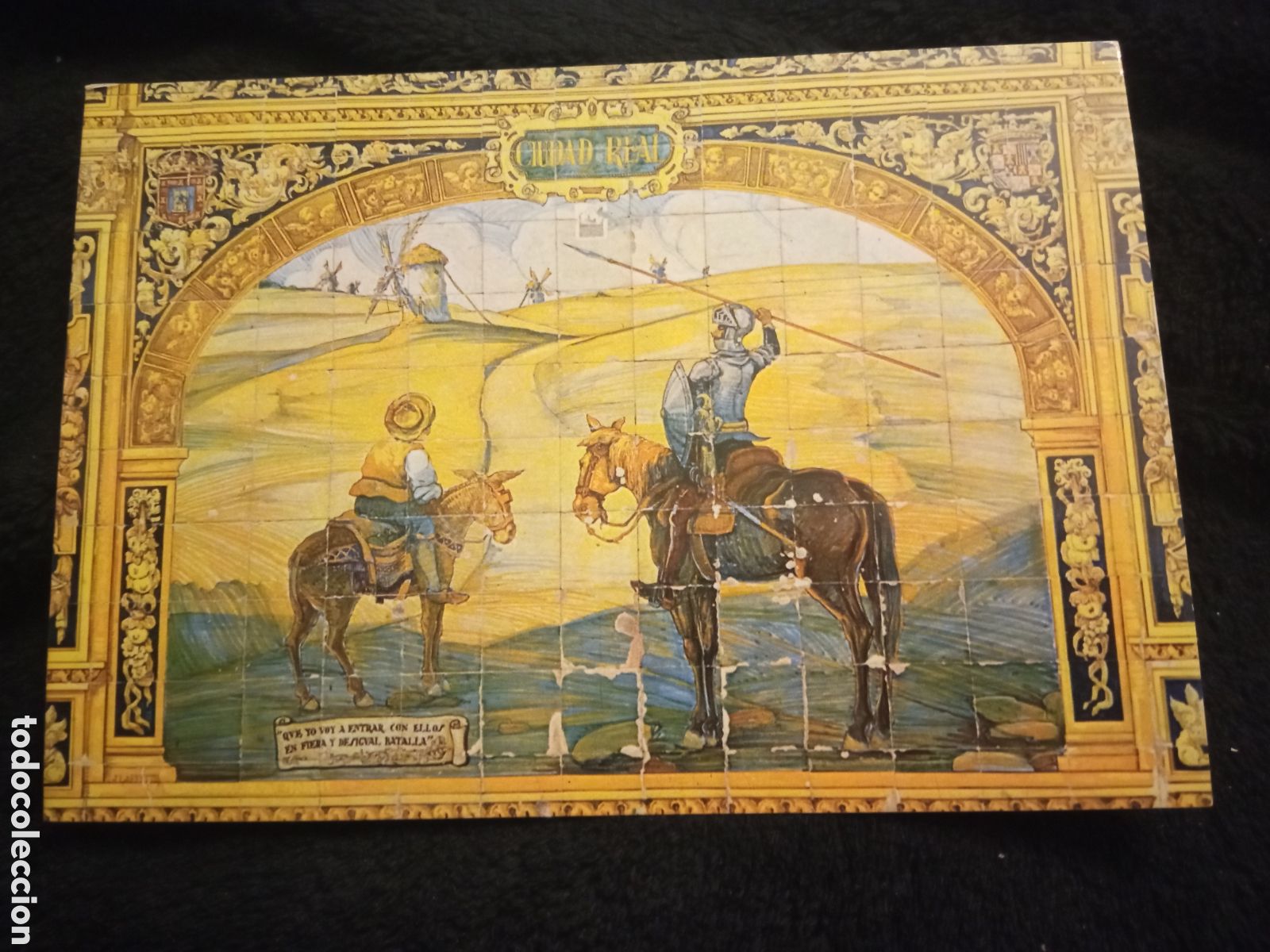 Postales: Antigua postal, Retablo del Quijote, Ciudad Real