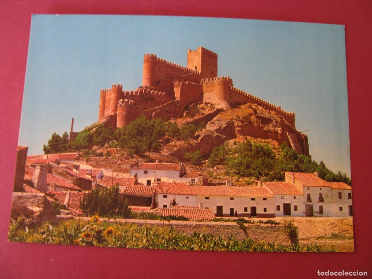 Postales: POSTAL DE ALMANSA. VISTA PARCIAL Y CASTILLO AL FONDO. F.I.T.E.R. ESCRITA