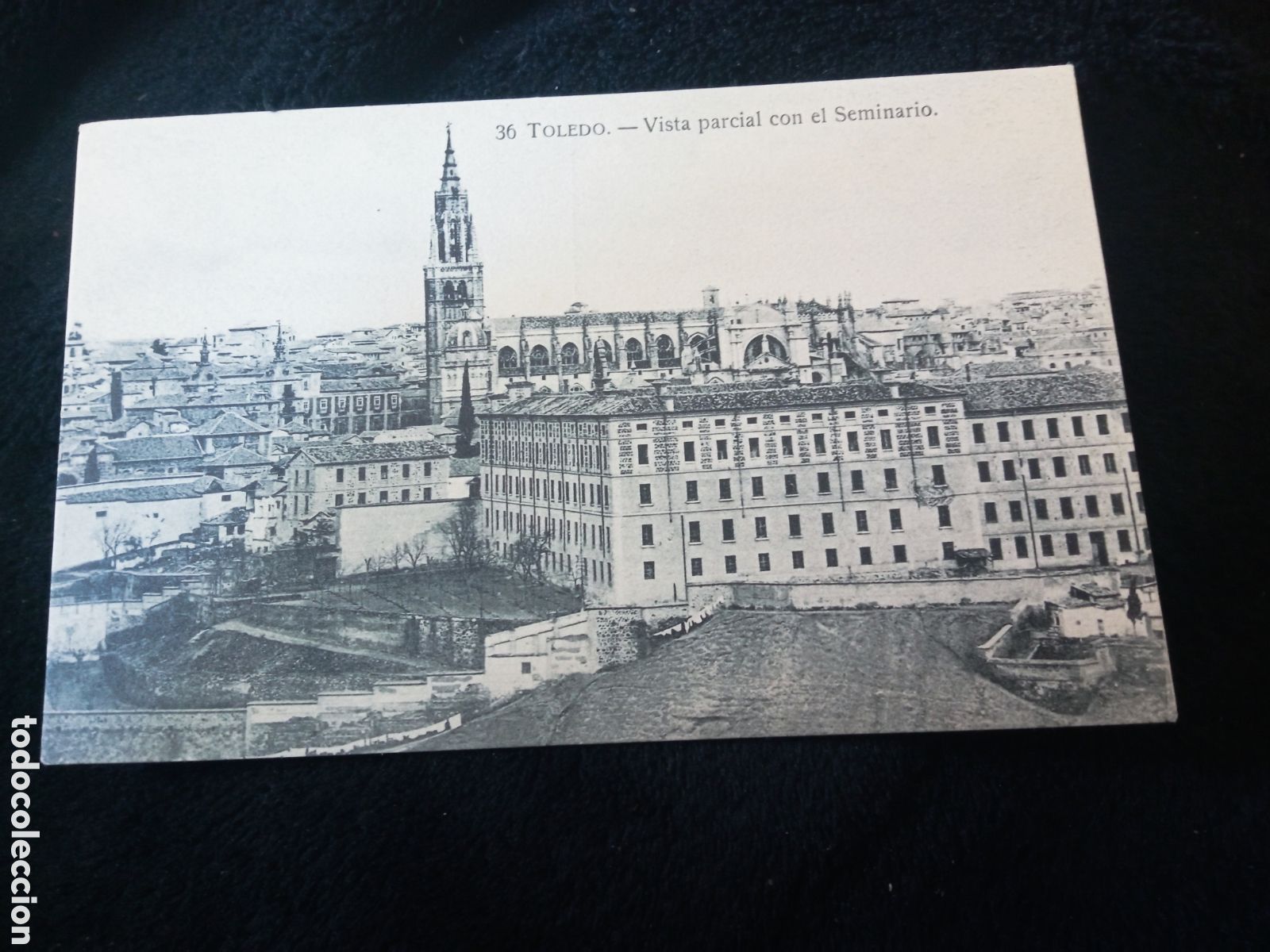 Postales: Antigua postal fotogr&aacute;fica, Toledo, Vista parcial con el Seminario