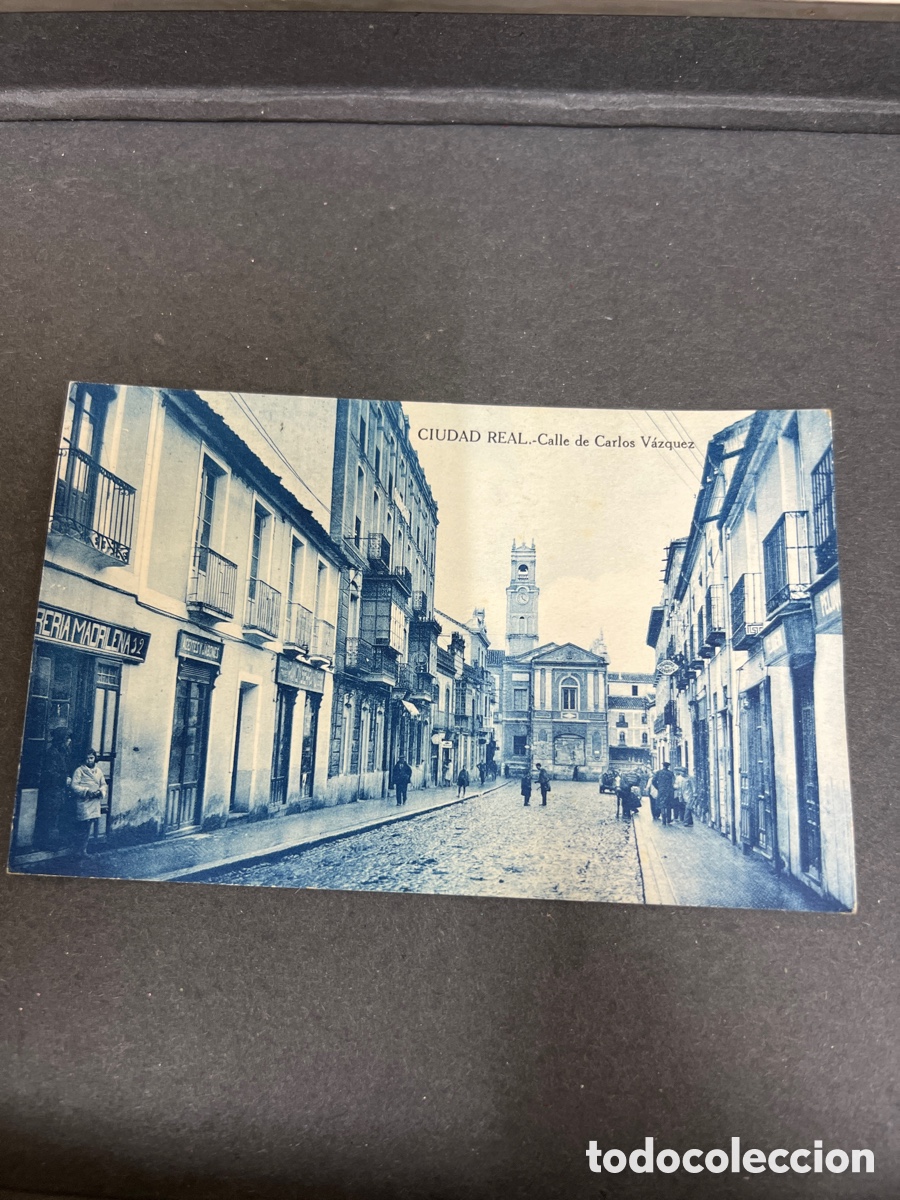Postales: Antigua Postal Ciudad Real Calle de Carlos Vazquez