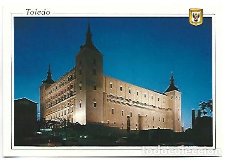 Postales: EL ALCAZAR ILUMINADO.- TOLEDO