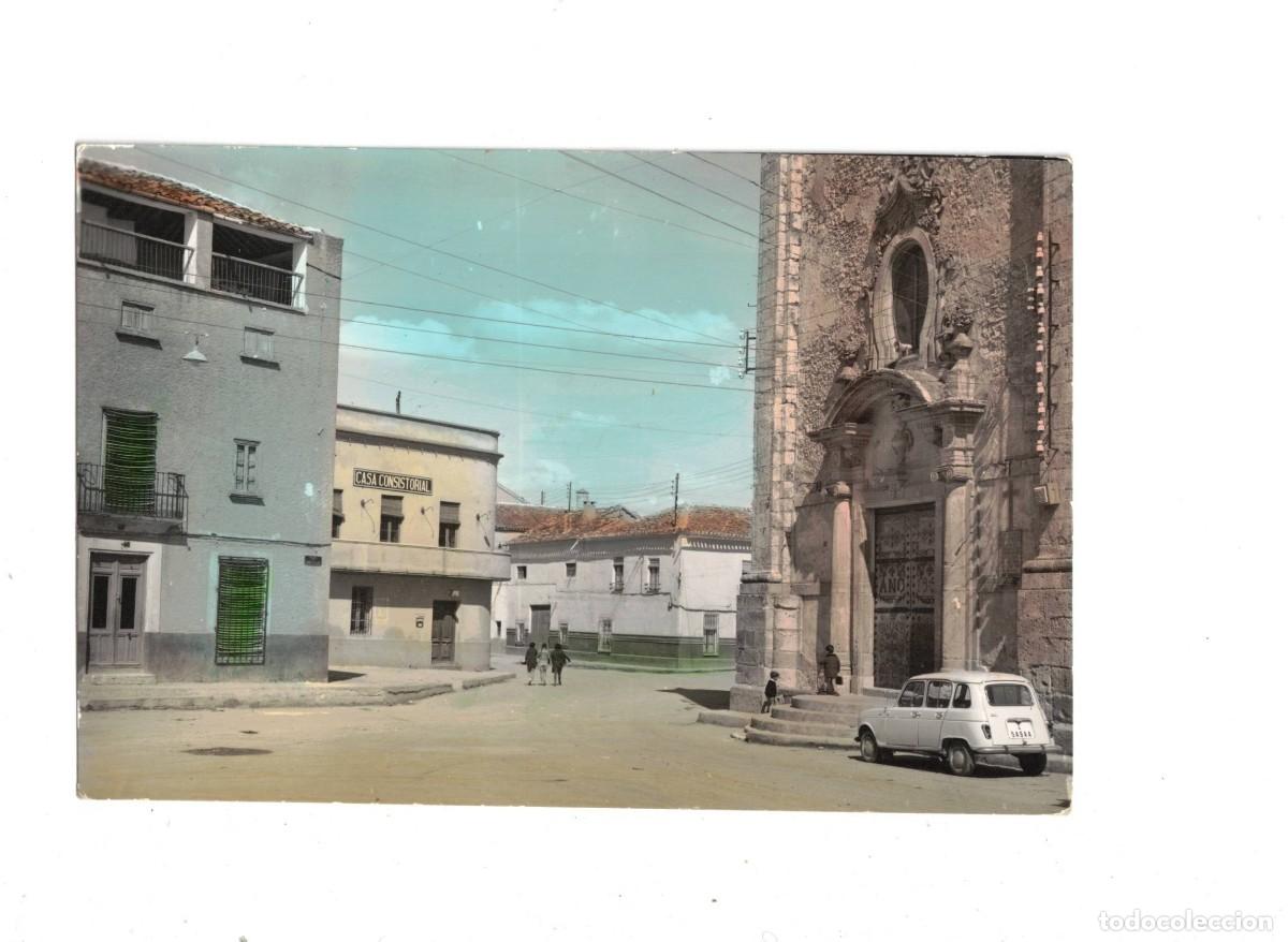 Postales: MADRIGUERAS. CADIZ. PLAZA MAYOR. COLOREADA. PAR&Iacute;S