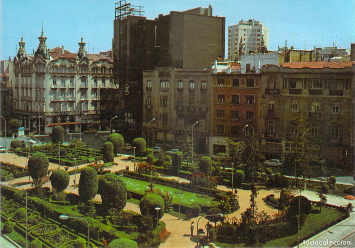 Postales: Postal de Albacete, Jardines de la Plaza del Caudillo