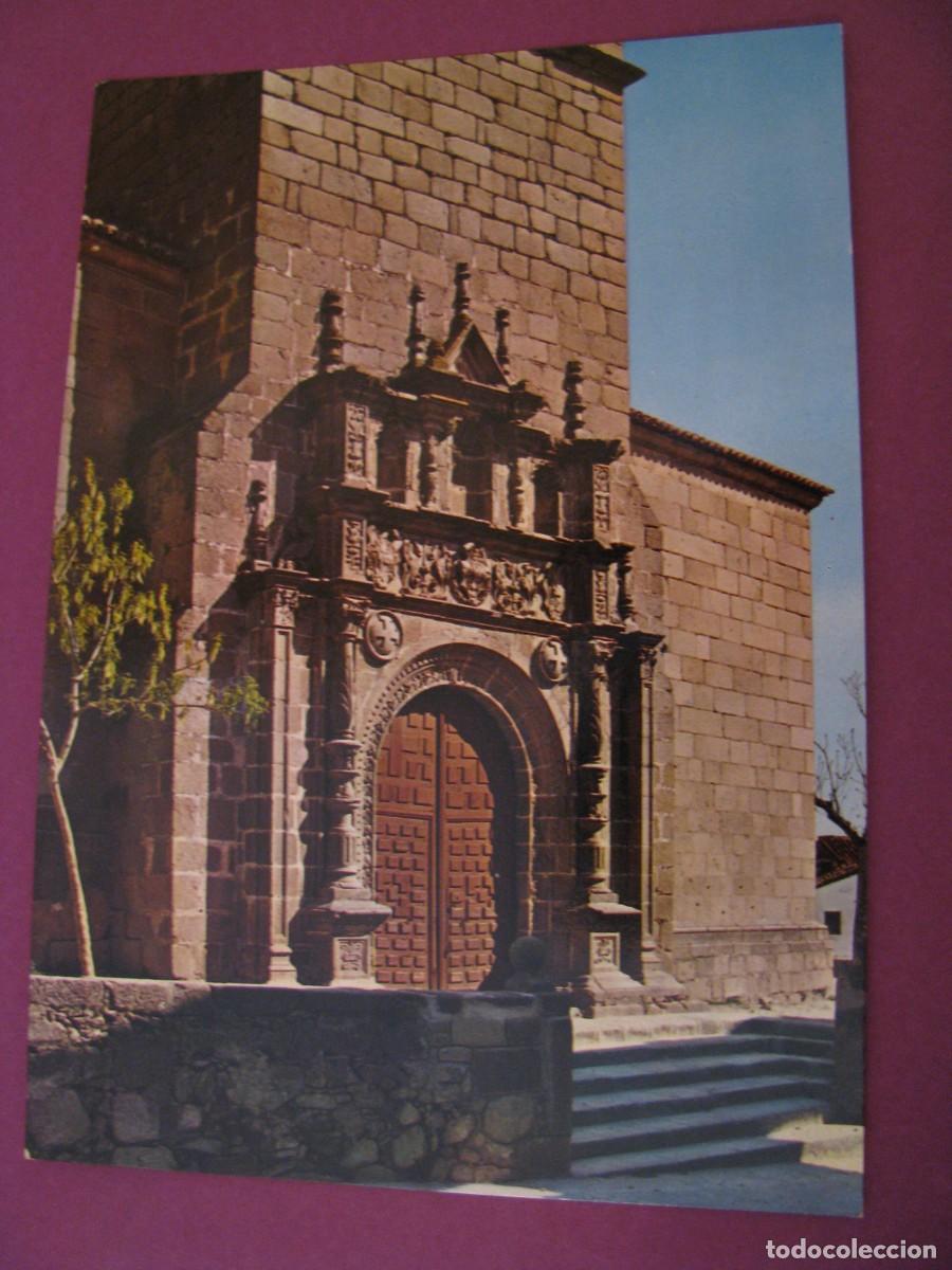 Postales: POSTAL DE OROPESA. IGLESIA DE NUESTRA SRA. DE LA ASUNCION. PORTADA. ARRIBAS. ESCRITA 1974