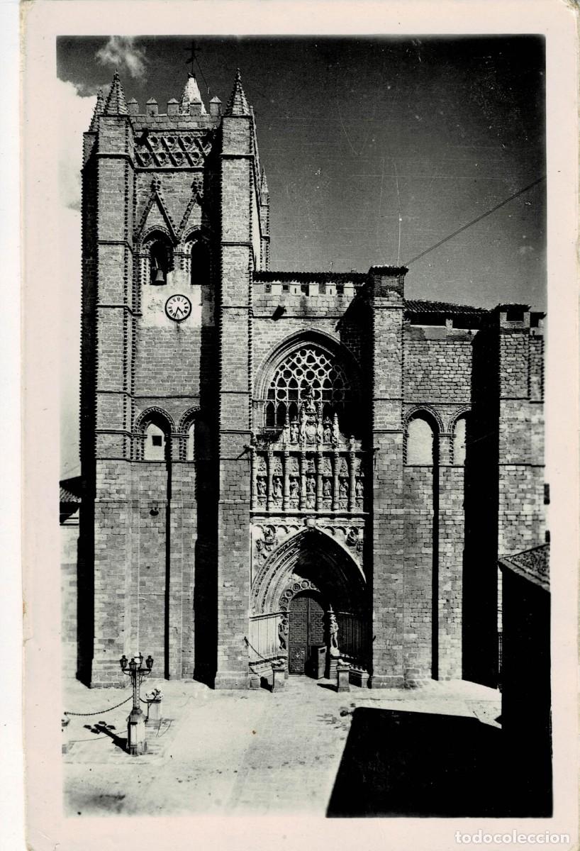 Postales: POSTAL DE CASTILLA LA MANCHA. AVILA. FACHADA PRINCIPAL DE LA CATEDRAL. P-CASMA-121