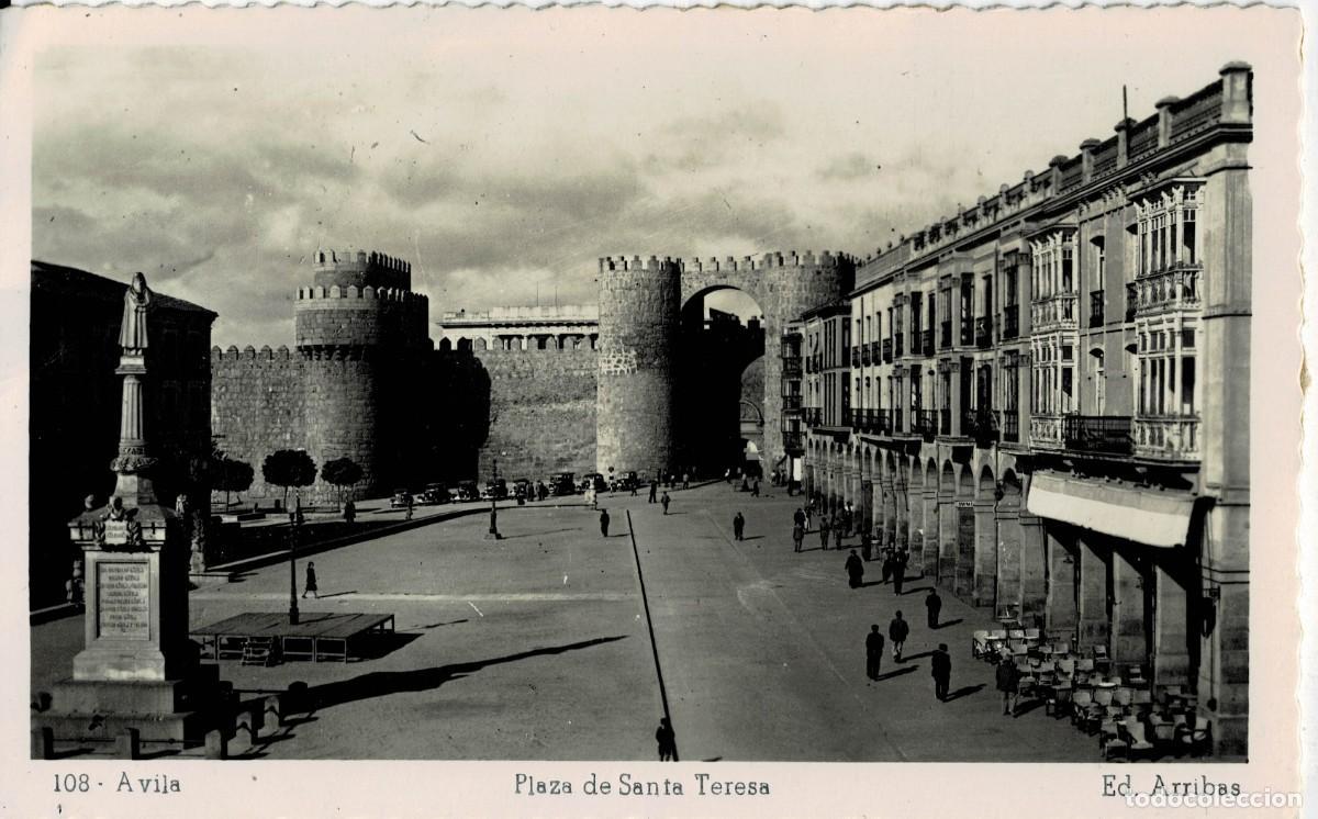 Postales: POSTAL DE CASTILLA LA MANCHA. AVILA. PLAZA DE SANTA TERESA. P-CASMA-122