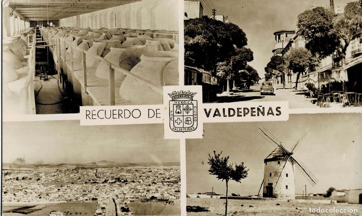 Postales: POSTAL DE CASTILLA LA MANCHA. RECUERDO VALDEPE&Ntilde;AS. P-CASMA-136
