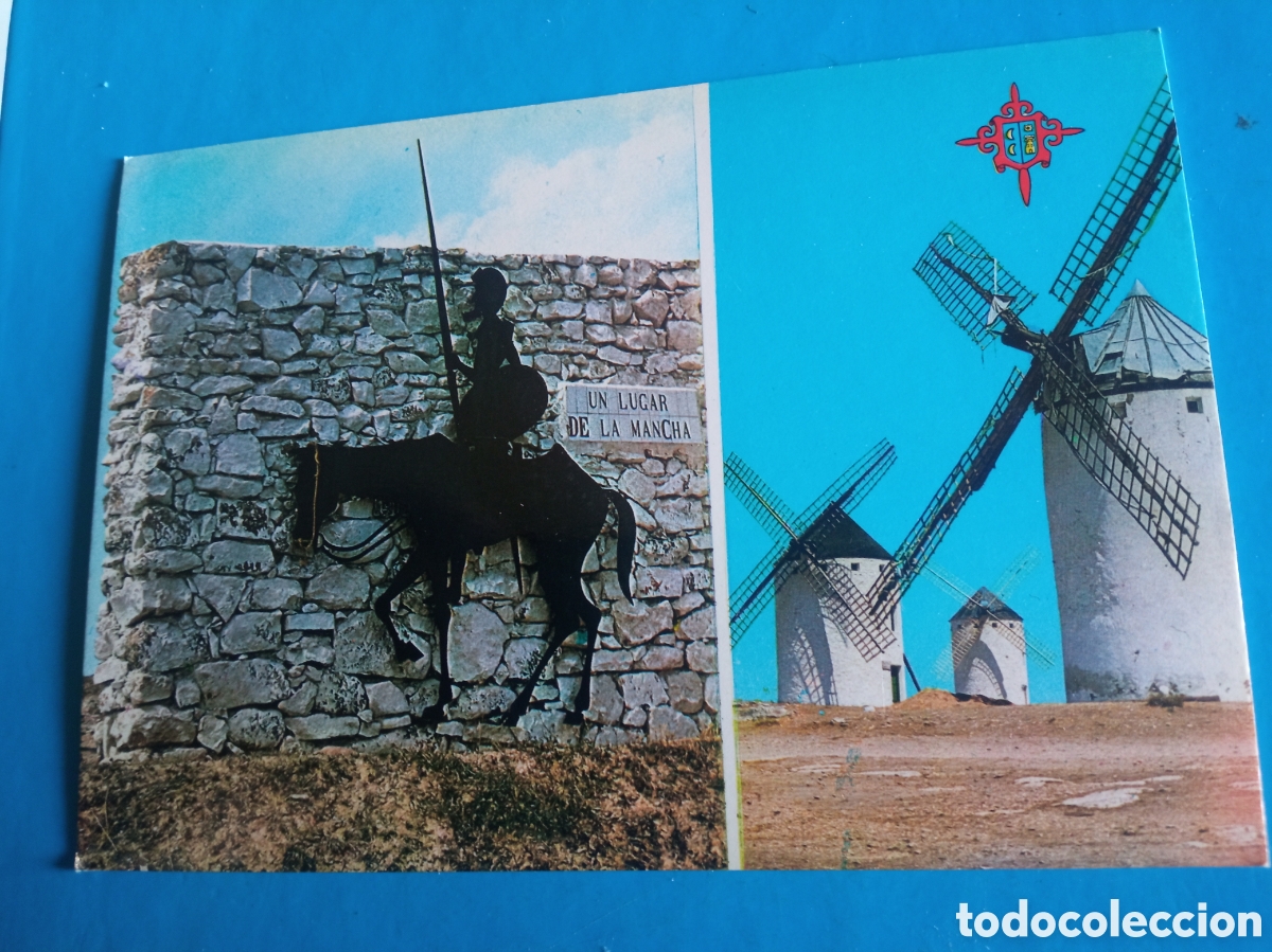 Postales: Antigua postal fotogr&aacute;fica, Un lugar de la Mancha
