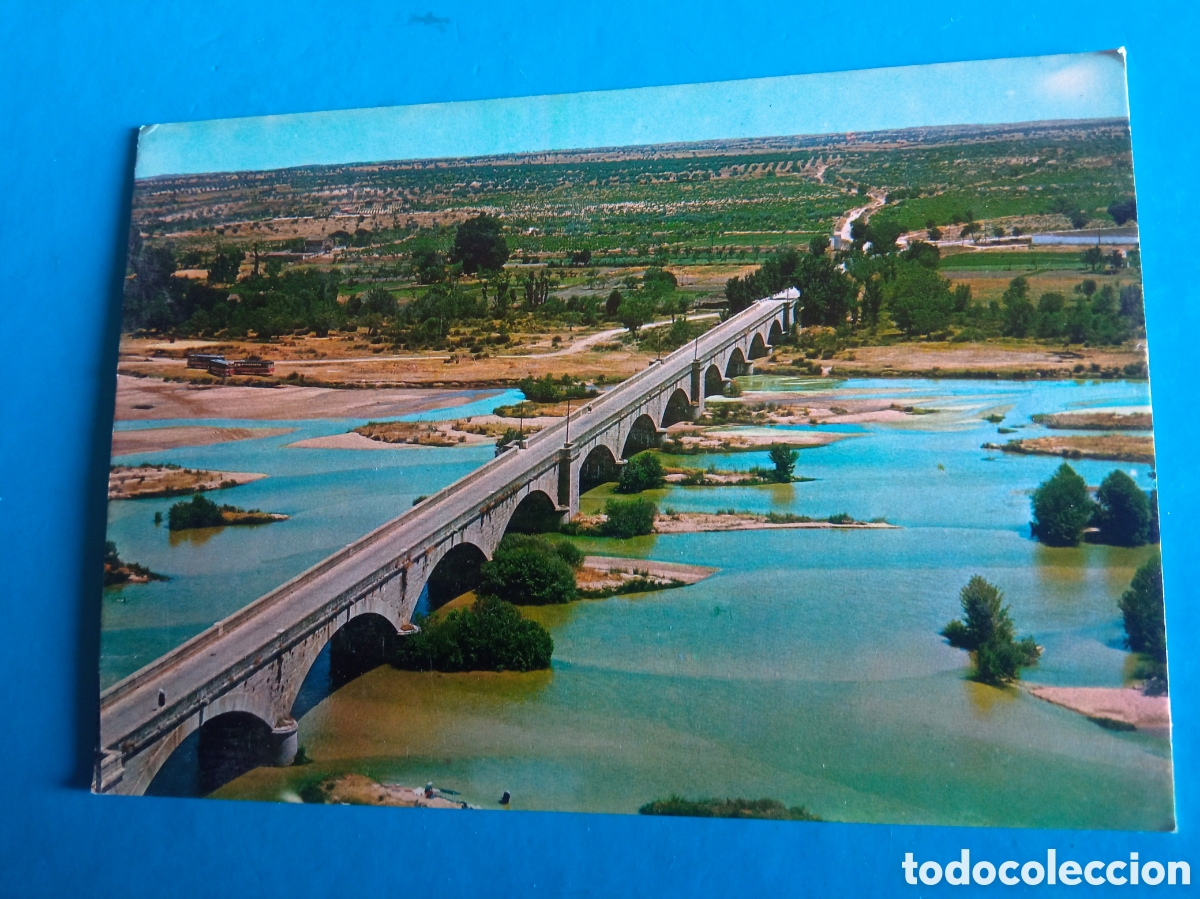 Postales: Antigua postal fotogr&aacute;fica, Escalona, Vista Panor&aacute;mica del puente sobre el r&iacute;o Alberche