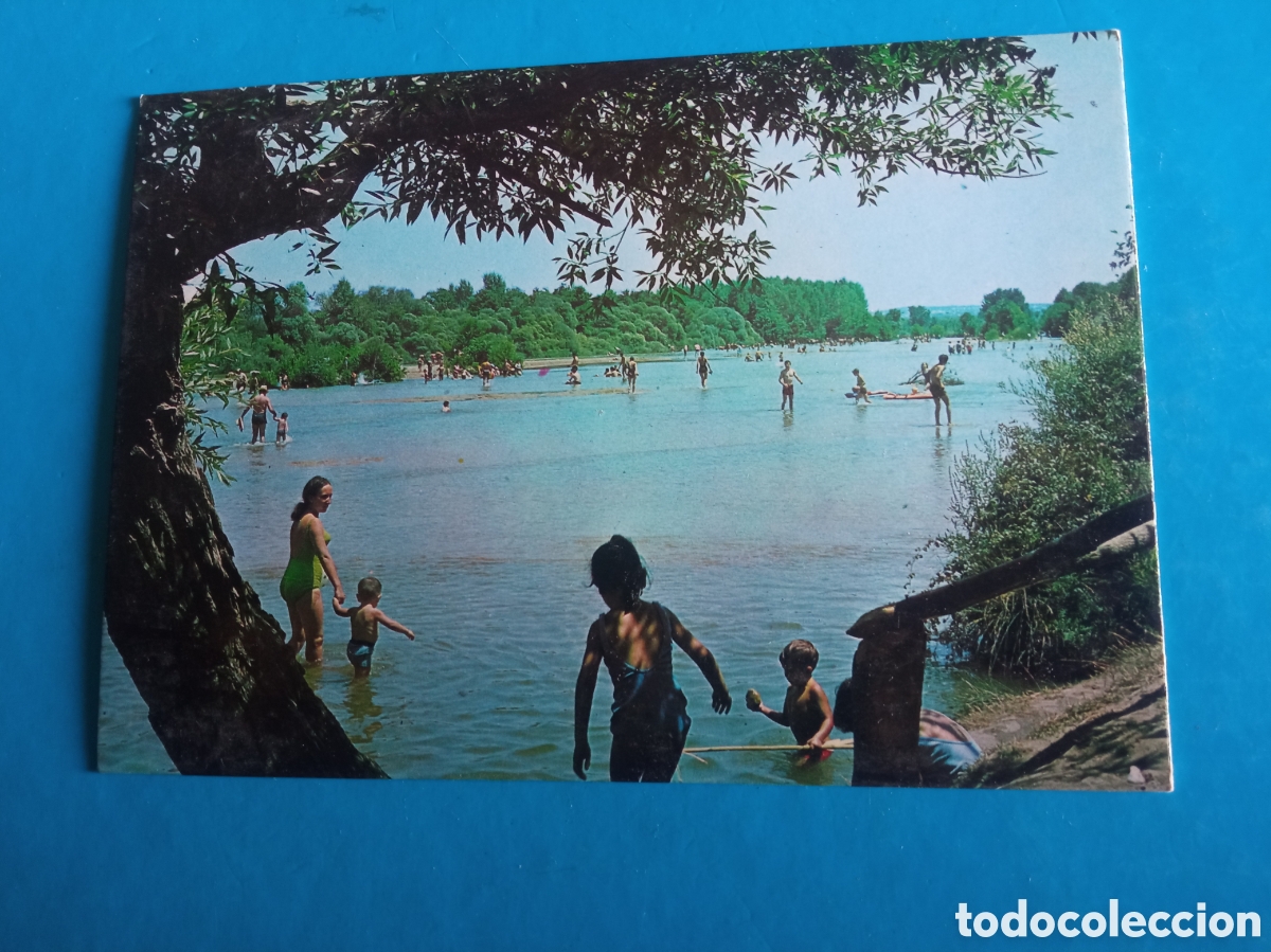 Postales: Antigua postal fotogr&aacute;fica, Escalona, Playas del R&iacute;o Alberche