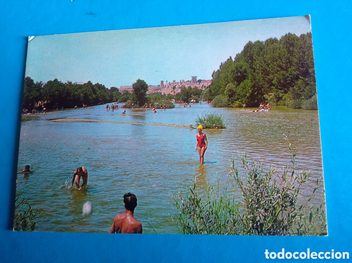 Postales: Antigua postal fotogr&aacute;fica, Escalona, Playas del R&iacute;o Alberche