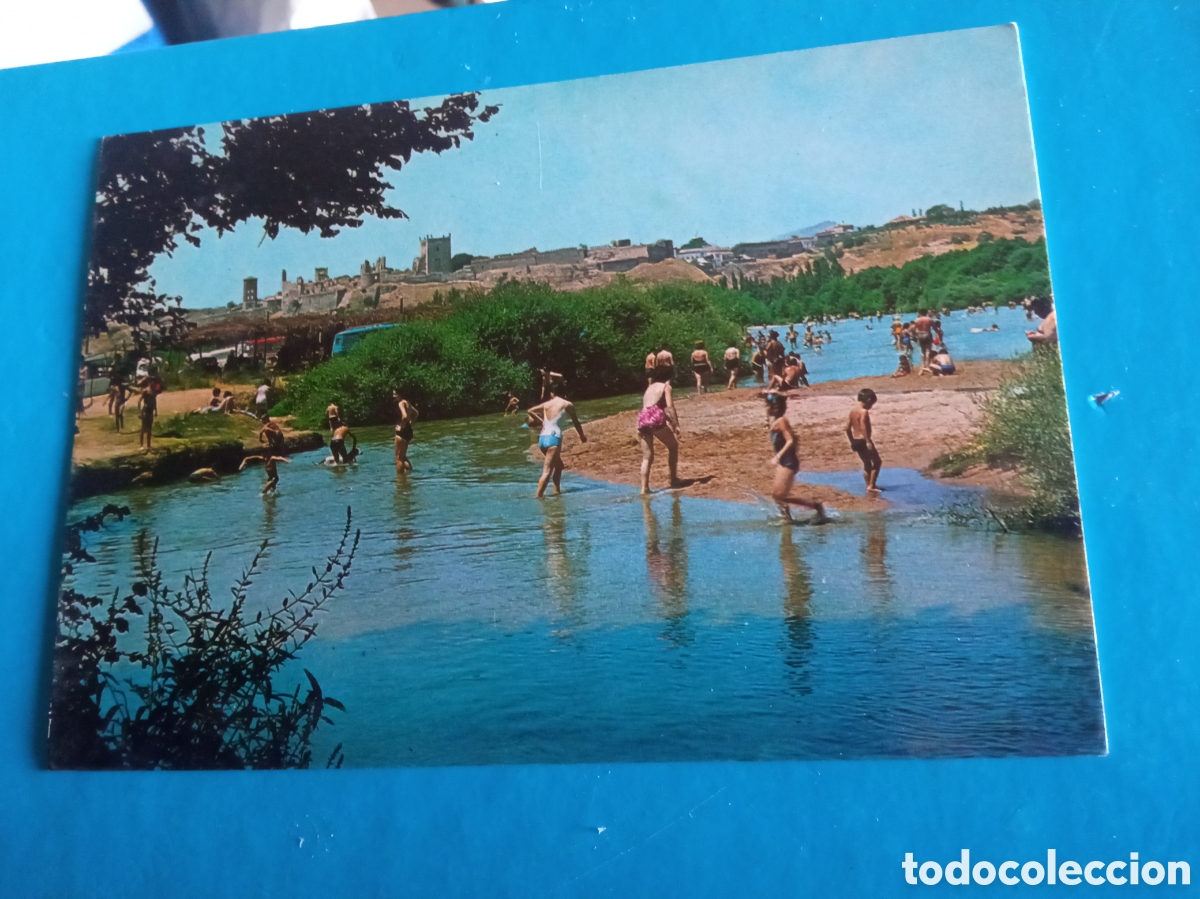 Postales: Antigua postal fotogr&aacute;fica, Escalona, Playas del R&iacute;o Alberche