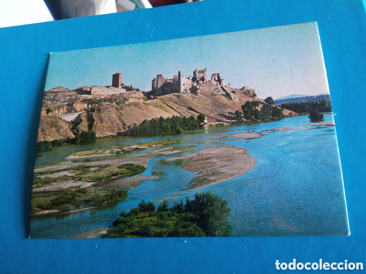 Postales: Antigua postal fotogr&aacute;fica, Escalona, Castillo sobre el R&iacute;o Alberche