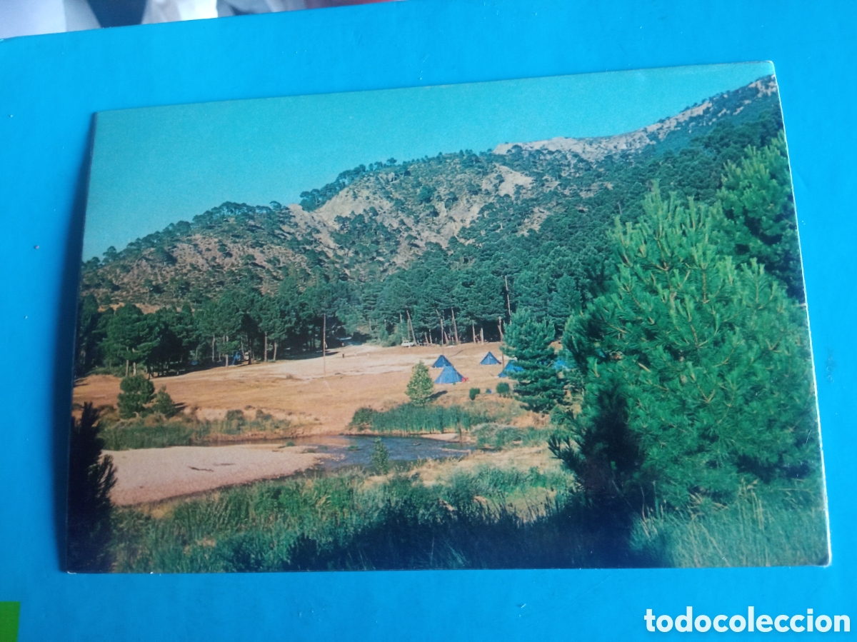 Postales: Antigua postal fotogr&aacute;fica, Riopar (Albacete) Campamento Mesones