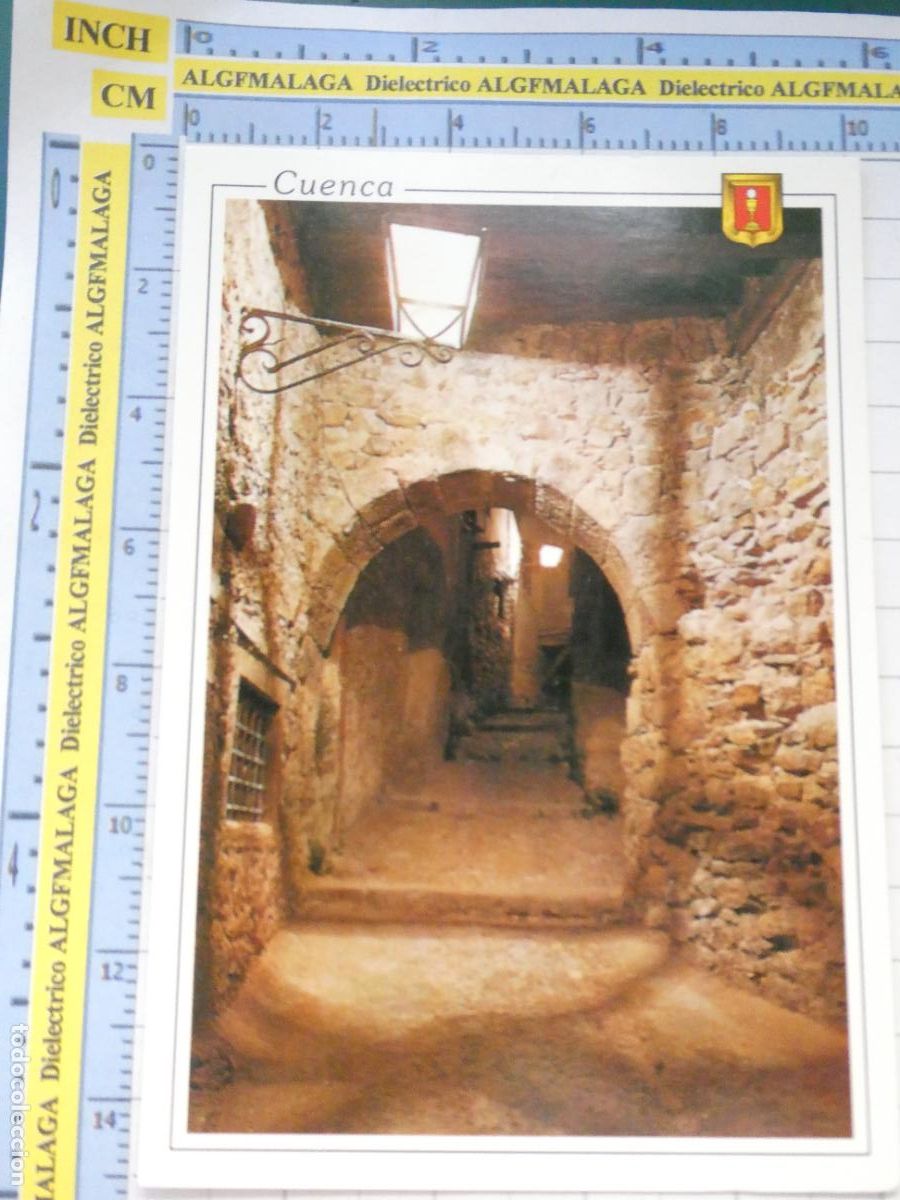 Postales: POSTAL DE CUENCA. ARCO DE ANA ISABEL CALLE DE RONDA. 35 ESCUDO ORO. 730