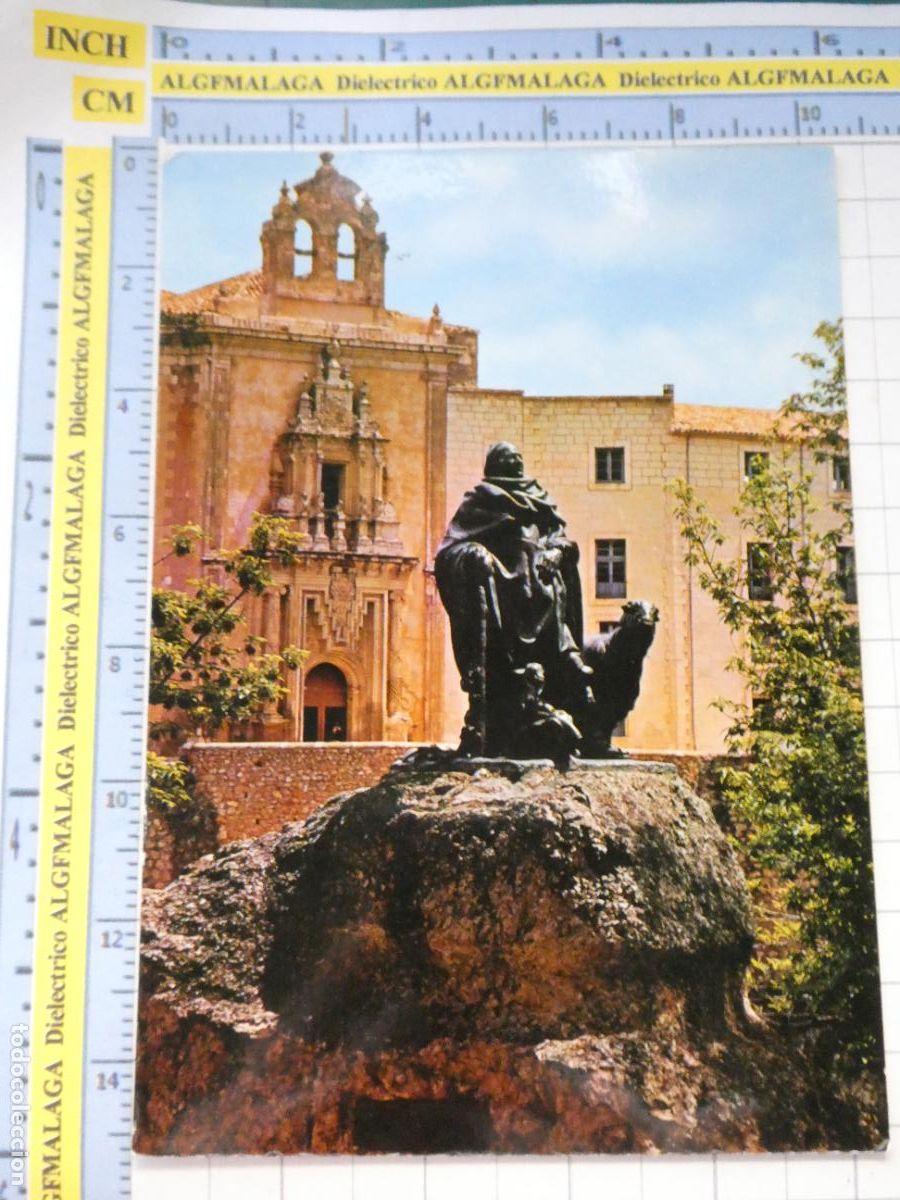Postales: POSTAL DE CUENCA. A&Ntilde;O 1972. ESCULTURA DEDICADA AL PASTOR DE LAS HUESAS DEL VASALLO 44 SICILIA. 735