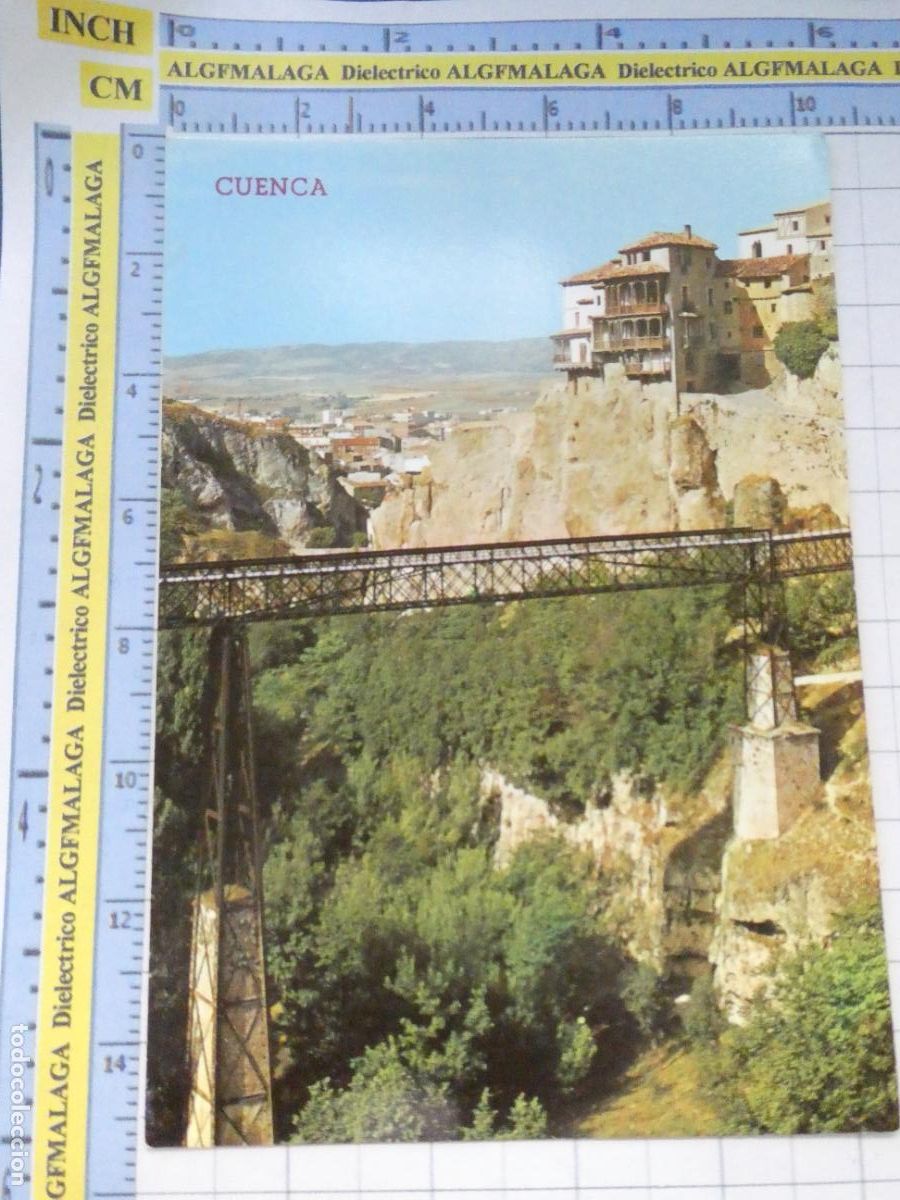 Postales: POSTAL DE CUENCA. A&Ntilde;O 1971. CASAS COLGADAS Y PUENTE DE SAN PABLO 388 PARIS. 739