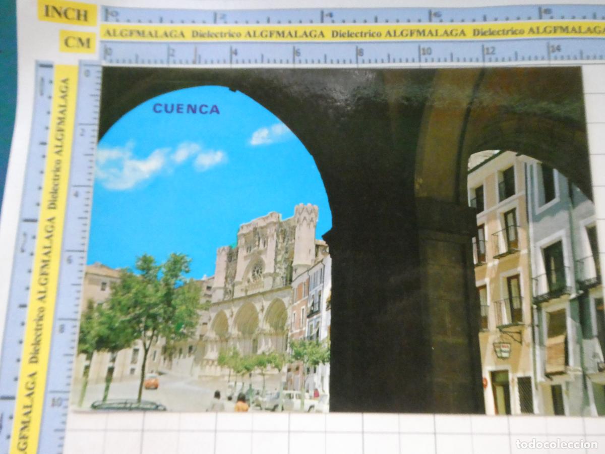 Postales: POSTAL DE CUENCA. A&Ntilde;O 1969. PLAZA MAYOR Y CATEDRAL 591 PARIS. 742