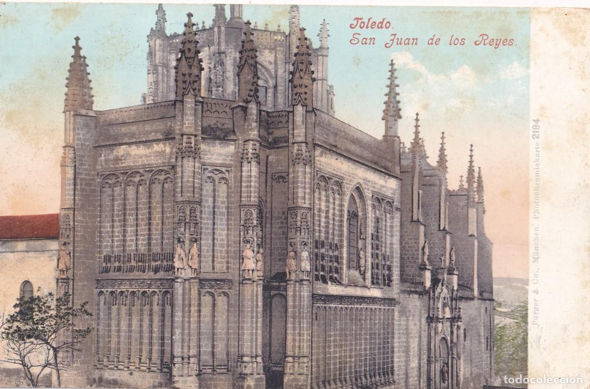Postales: Toledo San Juan de los Reyes . Purger & co. 2194 Reverso sin dividir. Sin circular.