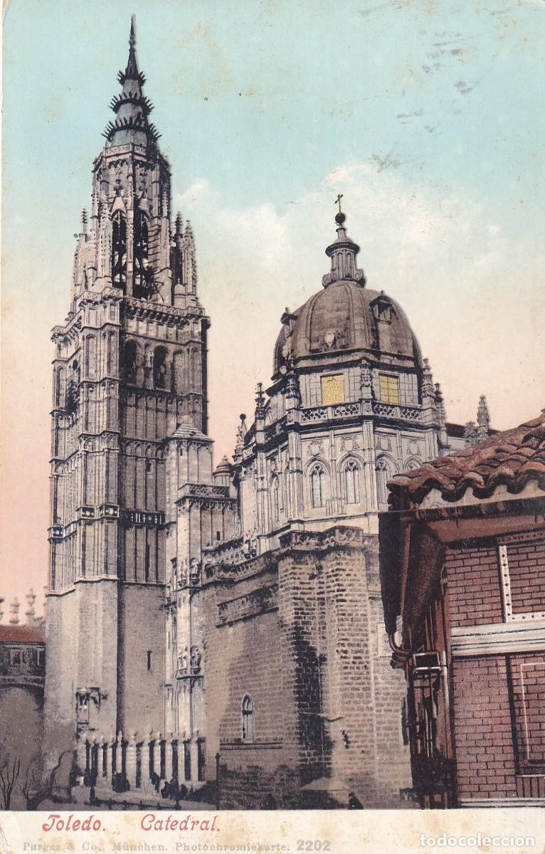 Postales: Toledo Catedral . Purger & co. 2202 Reverso sin dividir. Sin circular.