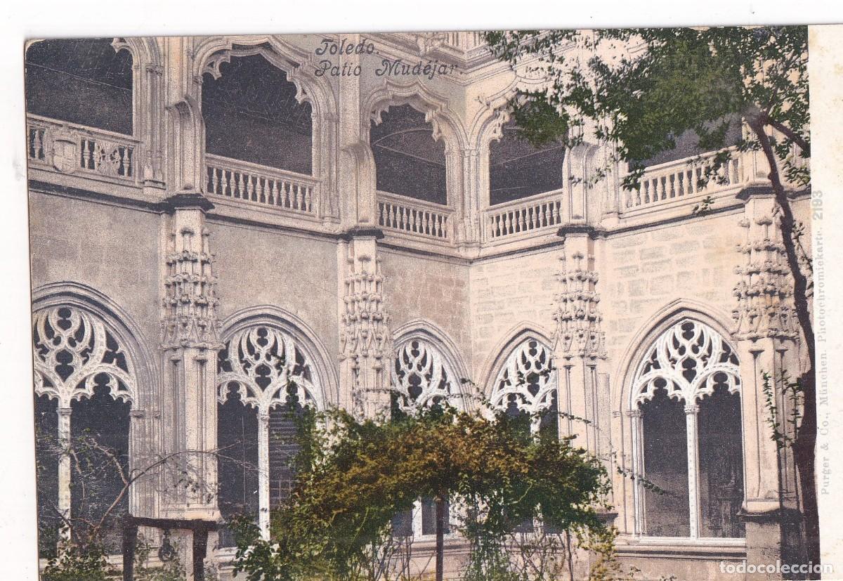 Postales: Toledo Patio mudejar Purger & co. 2193 Reverso sin dividir.