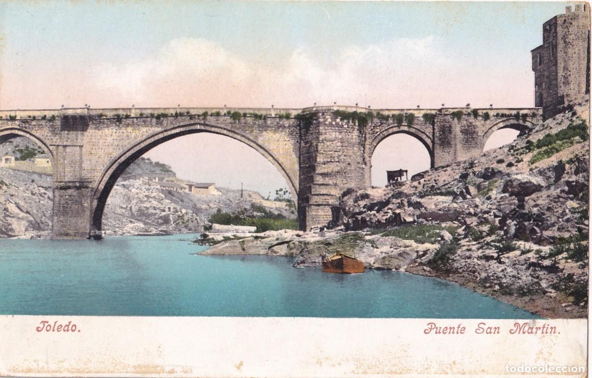 Postales: Toledo Puente San Mart&iacute;n . Purger & co. 2784 Reverso sin dividir.